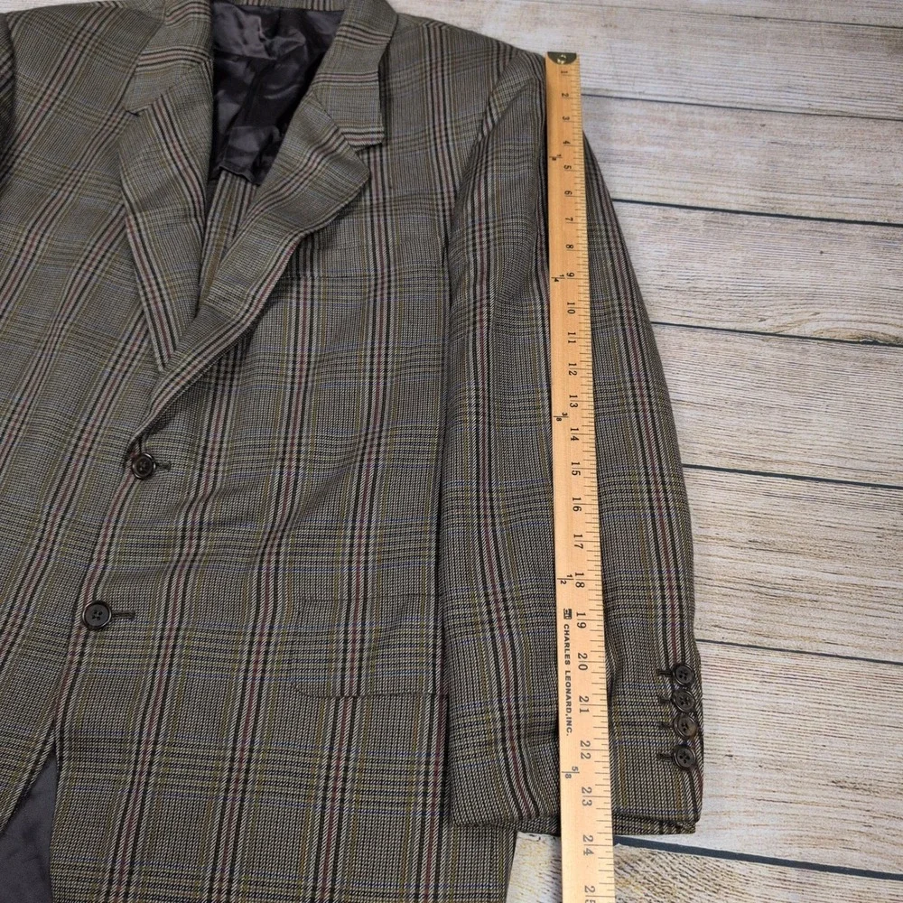 Mens Plaid‎ Blazer Cheilain Cashmere Ambassador's Realm Traditional Manor 44